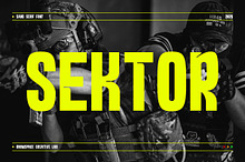 Sektor - Bold Modern Condensed Font