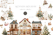 Scandinavian Christmas Holiday, a Seasonal Illustration by heyiamalice (Thumbnail 1 of 15)