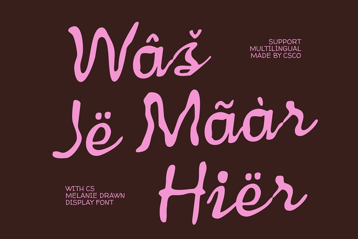 CS Melanie Drawn, a Script Font by Craft Supply Co. (Photo 7 of 8)