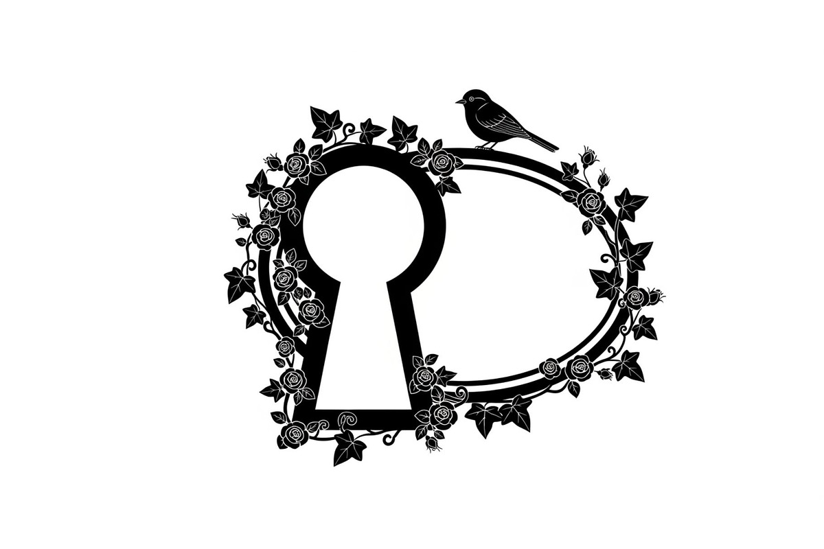 Floral Keyhole Frame SVG Bundle, an Illustration by Designs_River (Photo 28 of 31)