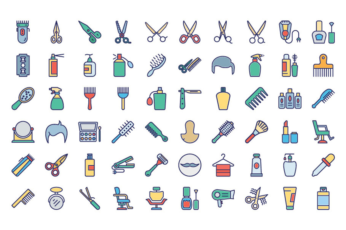 Hair Salon Vector Icon | AI | SVG, a Solid Icon by Vector Portal (Photo 2 of 4)