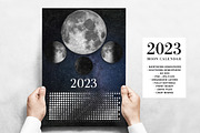 Moon Calendar 2023 Real, a Stationery Template by land art (Thumbnail 1 of 3)