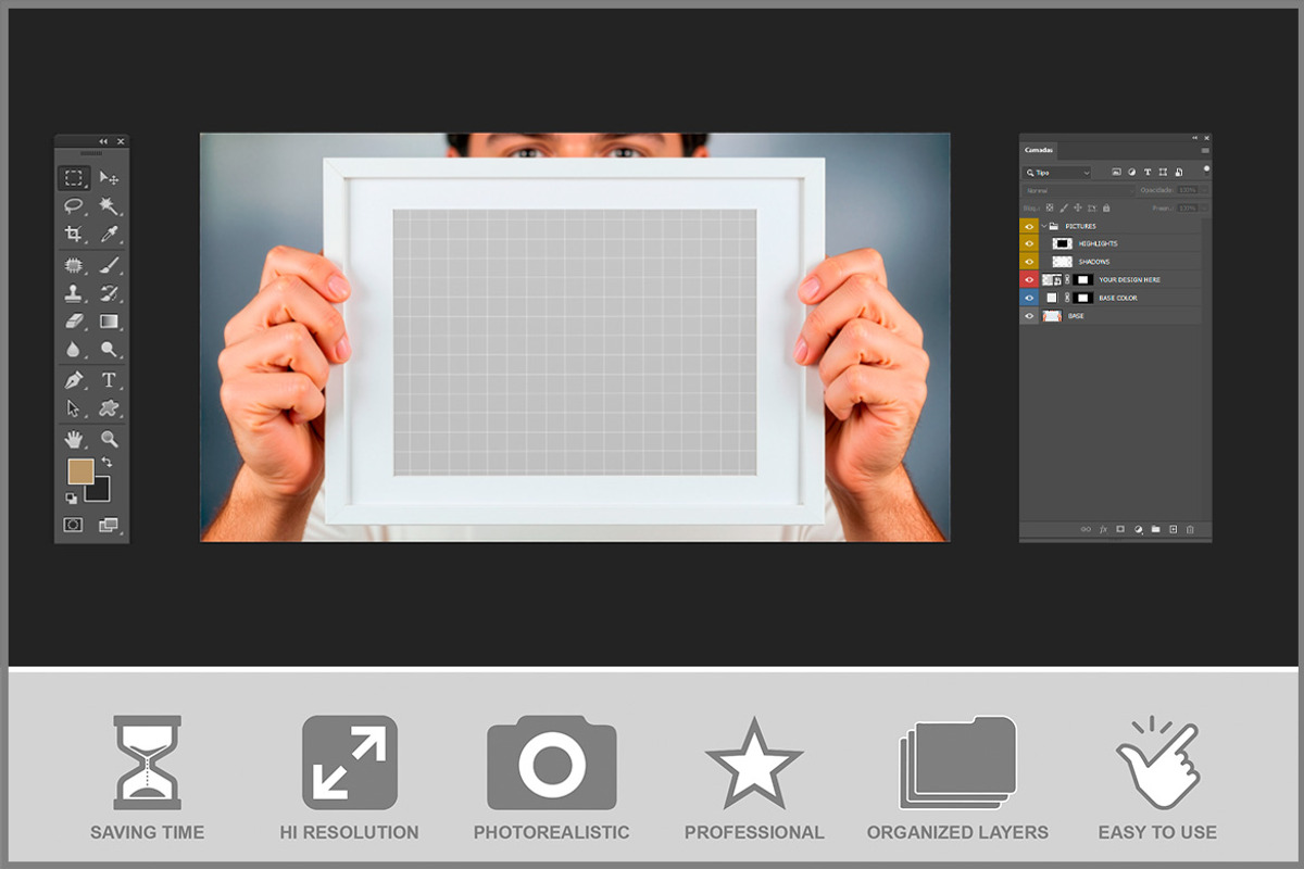 Hand Holding Picture Frame PSD, a Product Mockup by Bruno's Shop (Photo 2 of 3)