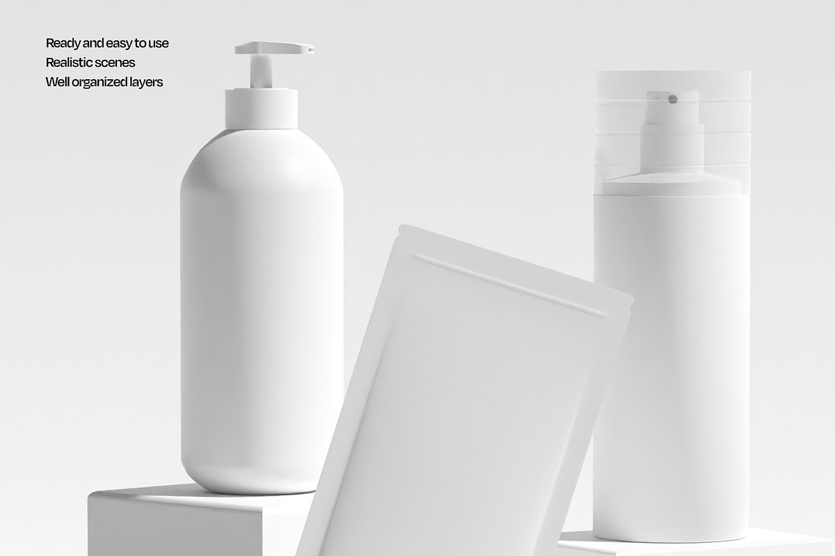 Skincare Cosmetic Box Mockup Set, a Packaging Mockup by Mego-studio (Photo 6 of 8)