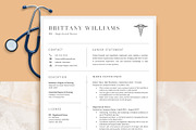 Nurse Resume Template Word, Pages, a Resume Template by VictoriousVita (Thumbnail 1 of 8)