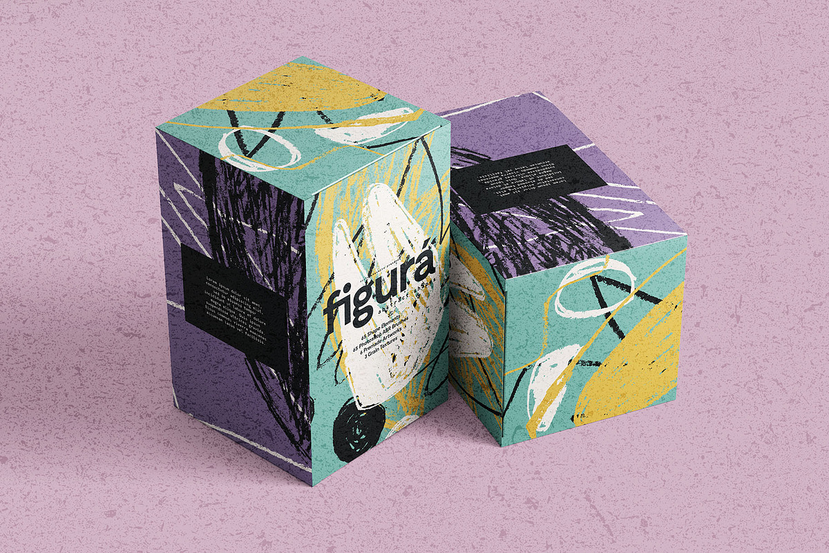 Figurá: 75 Abstract Shapes + Brushes, a Pattern Graphic by nicholasasmita (Photo 10 of 13)