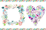 Seamless floral pattern + bonuses!, a Pattern Graphic by Purple Platypus (Thumbnail 6 of 7)