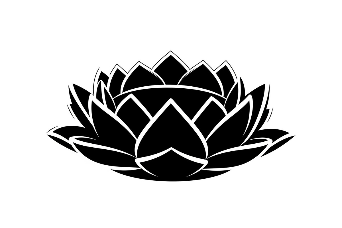 Lotus Flower Silhouette Vector Bundl, an Illustration by Creativeshirt (Photo 51 of 51)
