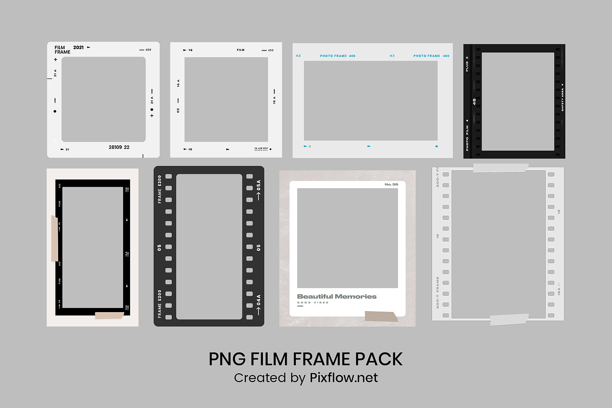 PNG Film Frame Pack, an Object Graphic by Pixflow (Photo 7 of 10)