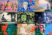 150 Spiritual Buddha Illustrations, a Decorative Illustration by Incomelion (Thumbnail 11 of 21)