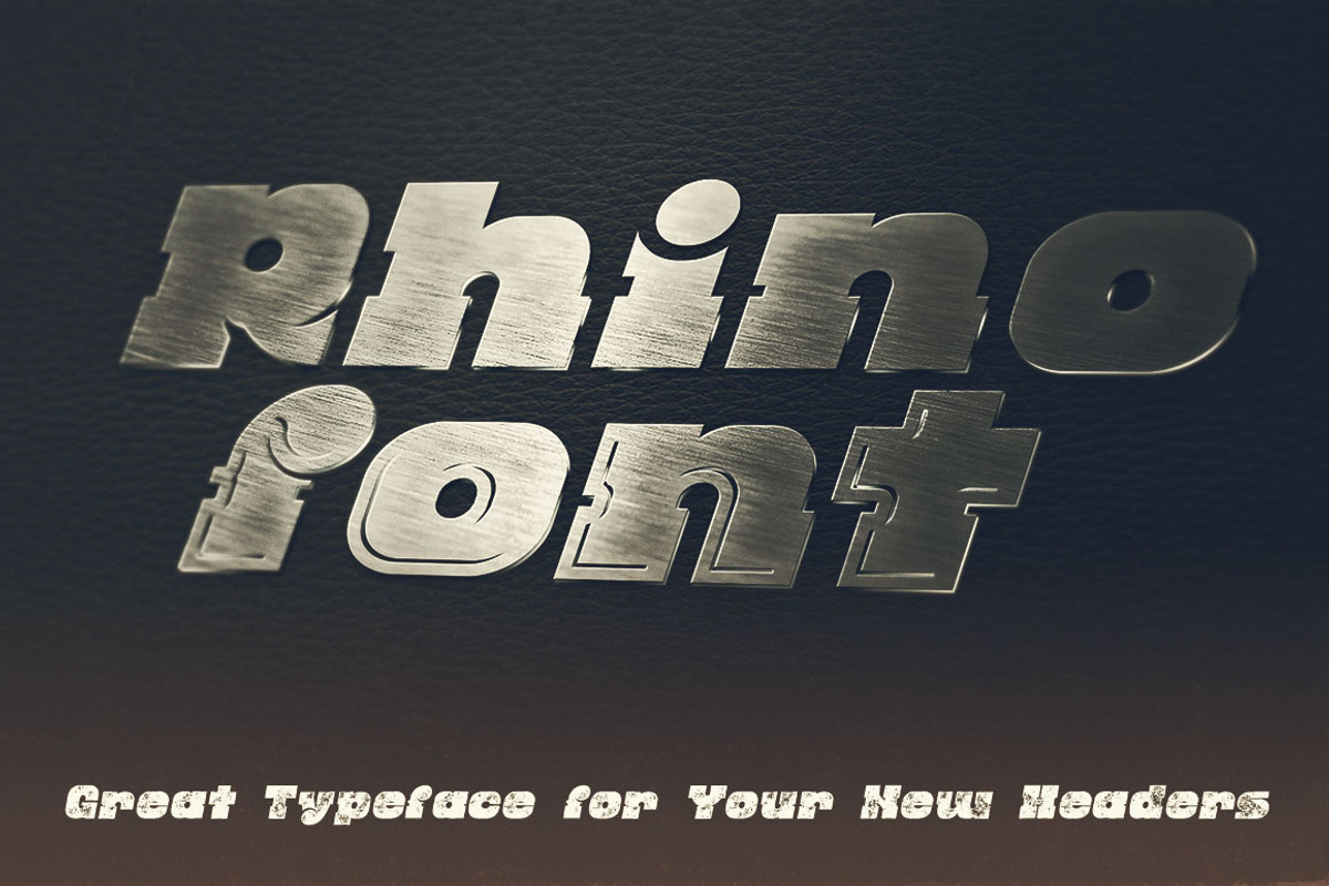 Rhino - Display Font preview 4