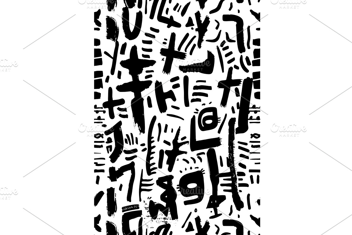Abstract Brushstroke Pattern vector, an Illustration by AlexArt