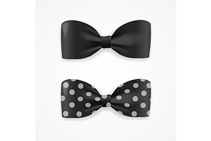 Bow Tie Set. Vector