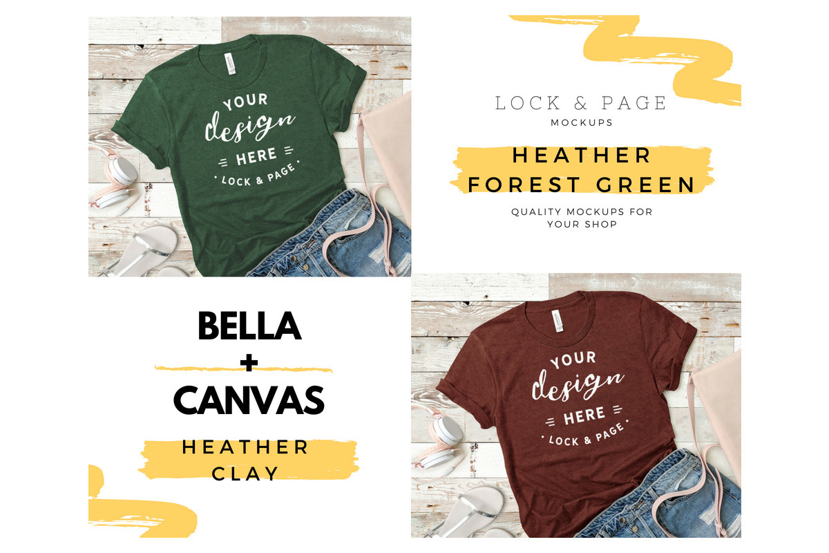 Bella Canvas 3001 Mega Bundle Mockup, a Shirt Mockup by lock and page (Photo 76 of 84)
