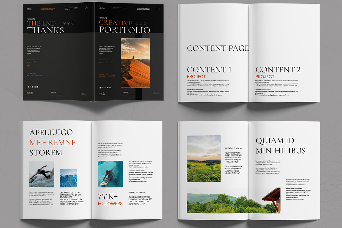 Creative Magazine Layout Template
