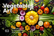 Vegetables Art - 63 images, a Food & Drink Photo by Handmadefont (Thumbnail 1 of 12)