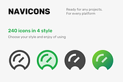 Navicons - icon set in 4 style, an Outline Icon by iconland (Thumbnail 2 of 6)