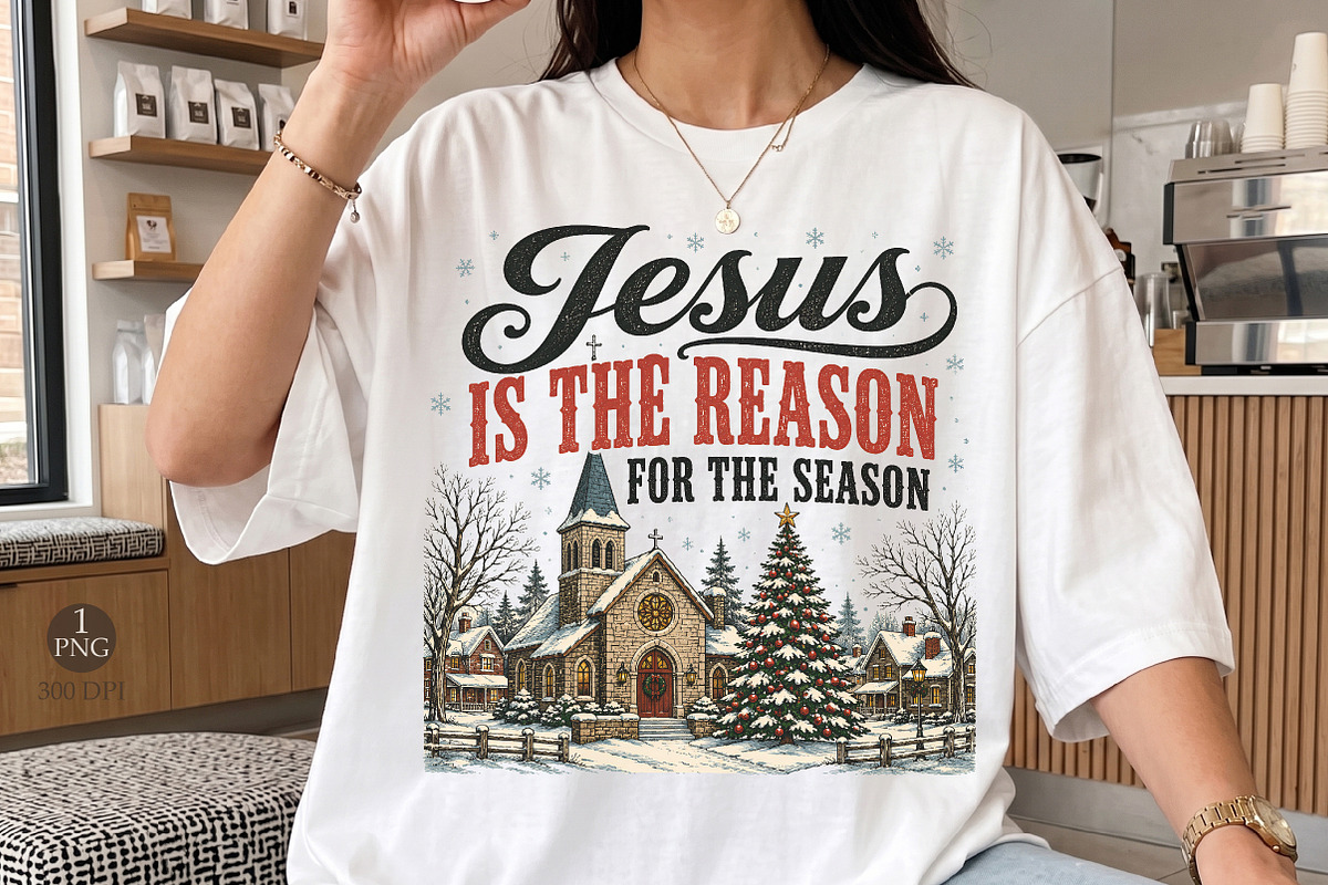 Jesus Is The Reason For The Season, a Seasonal Illustration by Libby Wishes (Photo 2 of 4)