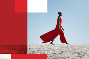 Minimalist fashion scene with woman, a Beauty & Fashion Photo by MistyDay