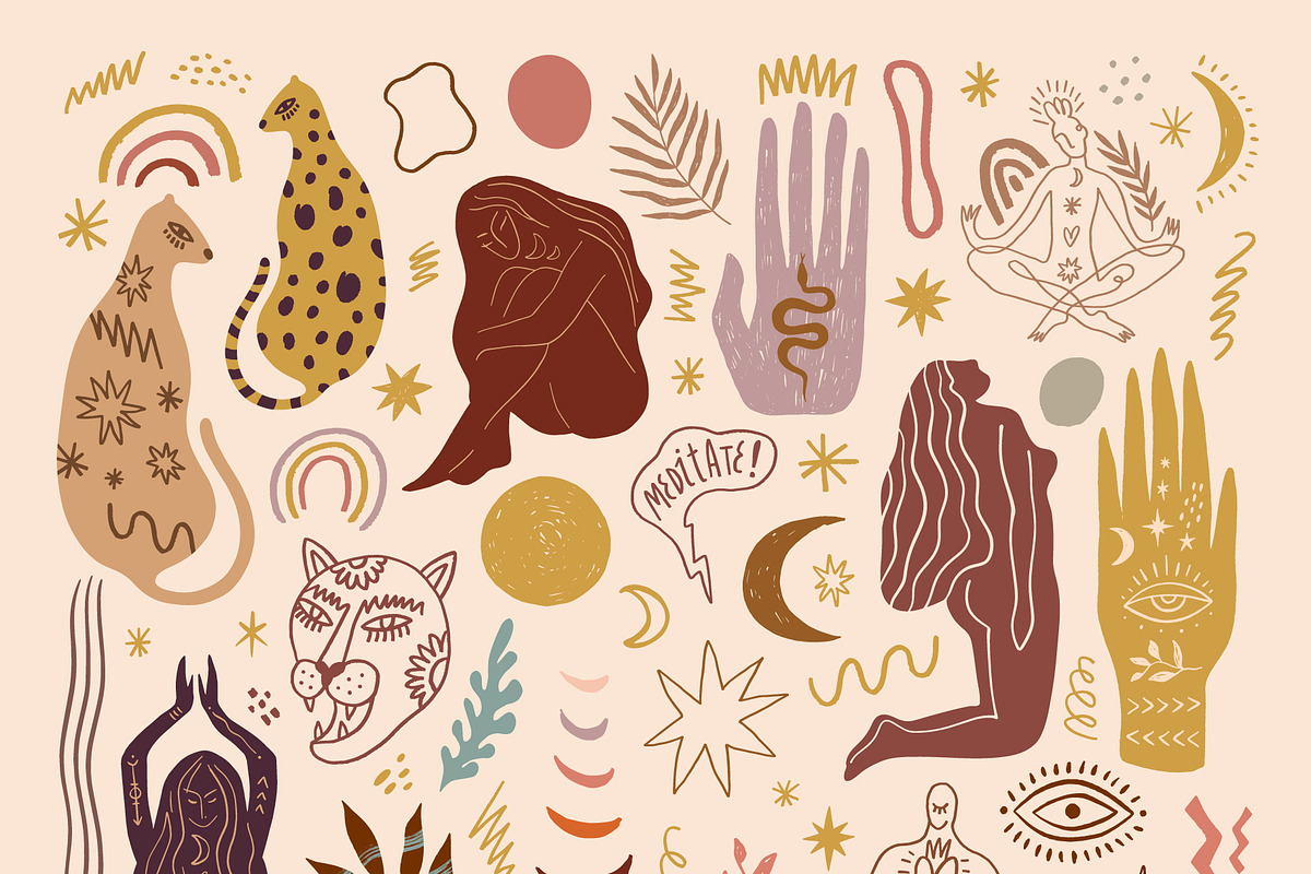 Meditation Bundle, a Healthcare Illustration by Annie Konst (Photo 2 of 30)