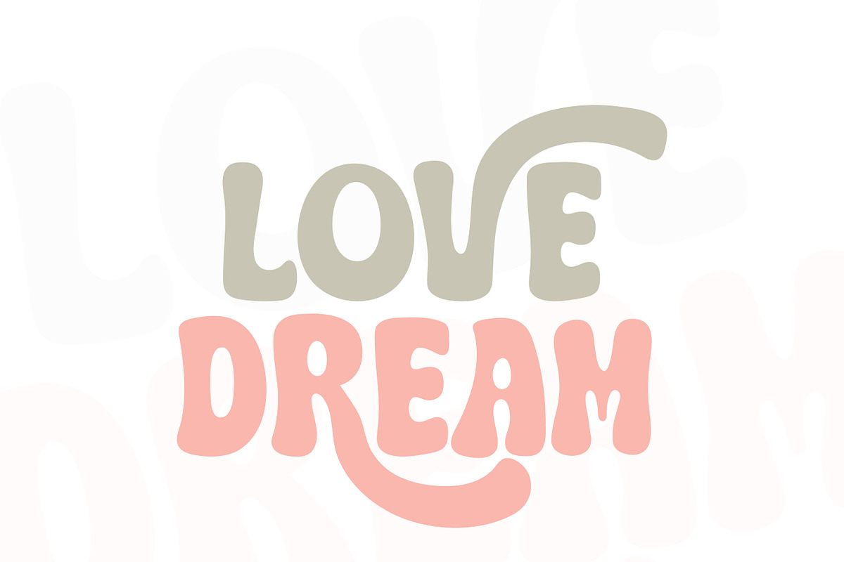 Pink Retro, a Handwritten Font by Mini_World (Photo 4 of 7)