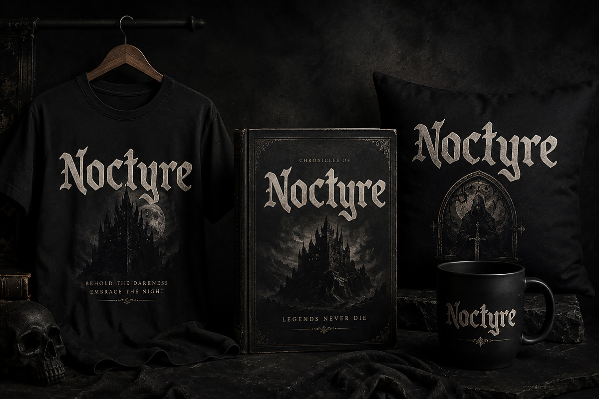 NOCTYRE, a Blackletter Font by Wow Magic (Photo 2 of 4)