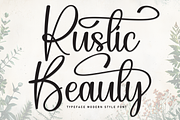 Rustic Beauty | Script Font, a Handwritten Font by Scratchones (Thumbnail 1 of 9)
