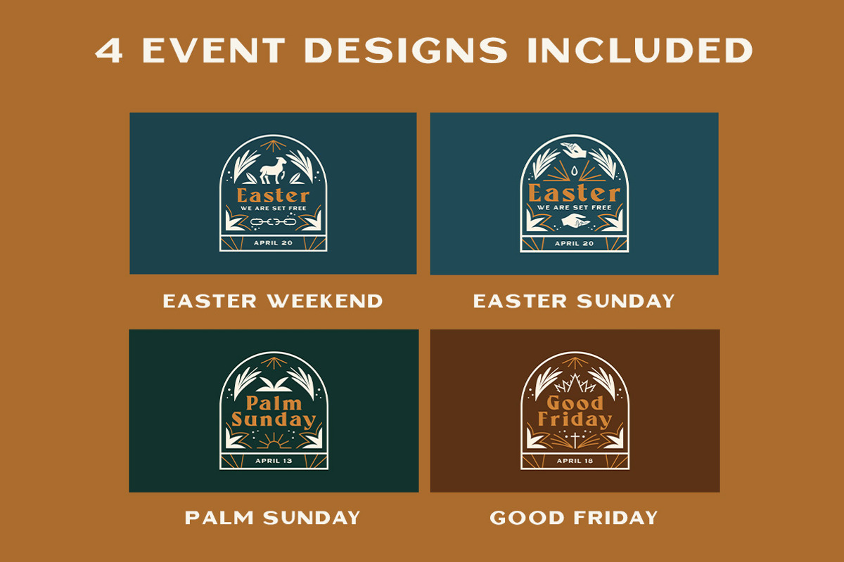 Church Easter Icons and Event Design, a Graphic by Blue River Studio (Photo 3 of 5)