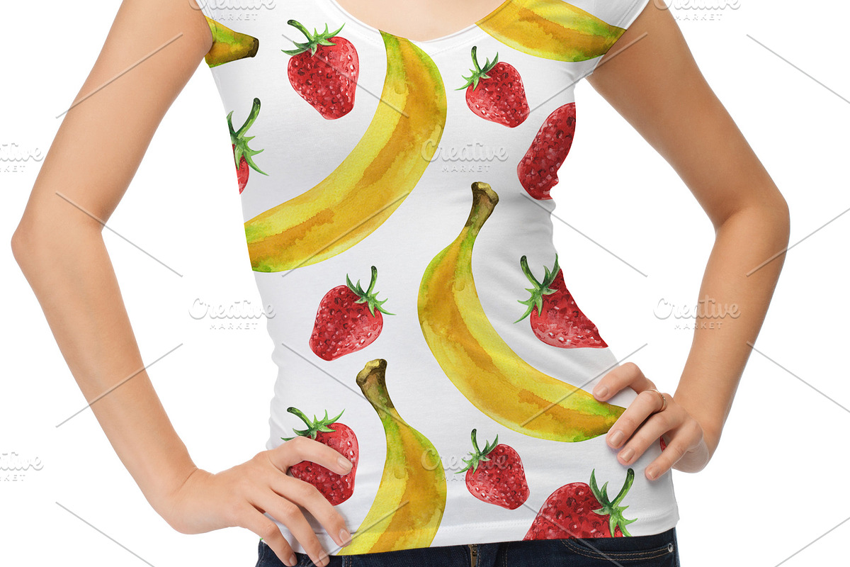 Fruits and berries seamless patterns, a Pattern Graphic by Color_Brush (Photo 7 of 7)