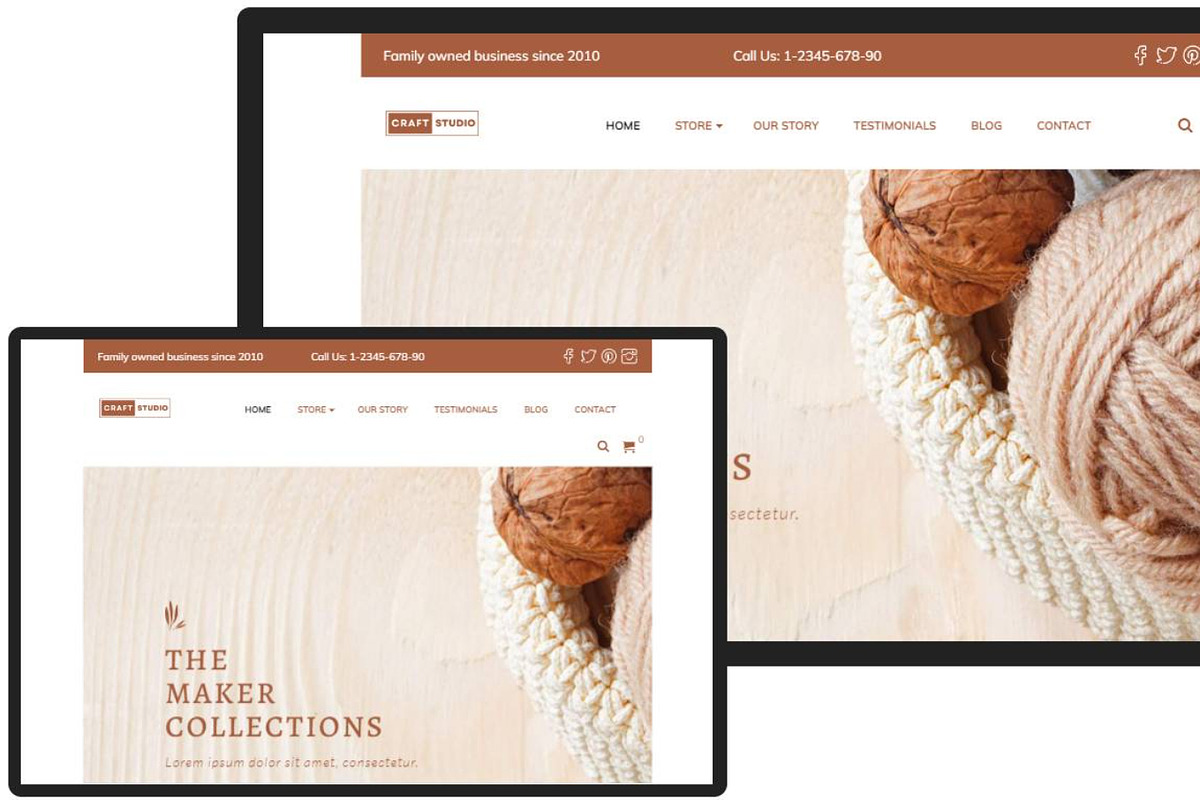 Crafts:Multi-Purpose WordPress Theme preview 2