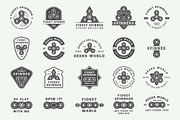Set of Fidget Spinners Emblems, a Branding & Logo Template by AkimD (Thumbnail 3 of 5)