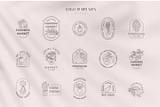 Veggies logo elements and templates, a Graphic by Vasylyka (Thumbnail 2 of 11)