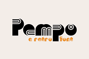 KD Pempo - A Retro Font, a Font by Kassymkulov Design (Thumbnail 1 of 5)