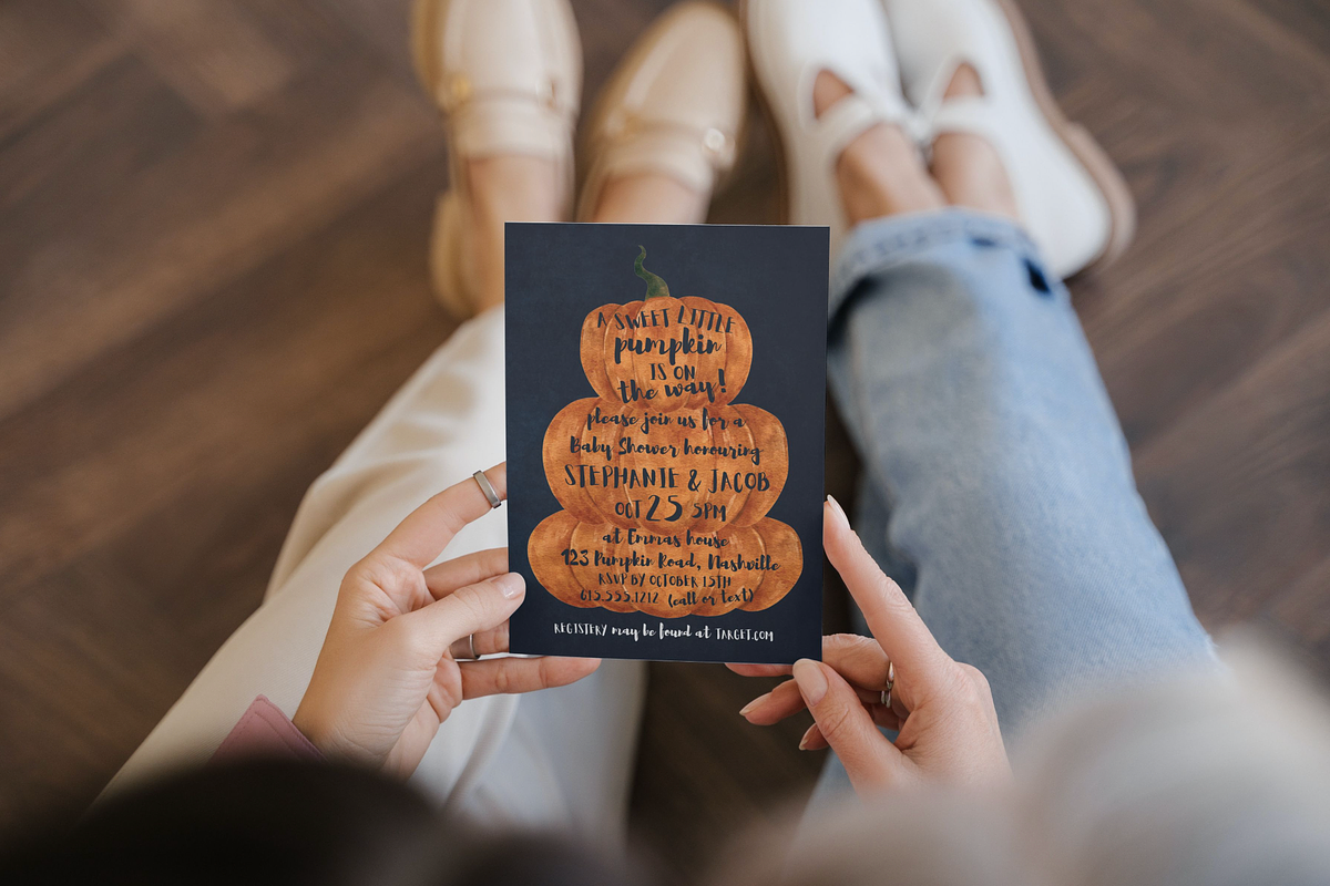Pumpkin baby shower invitation, an Invitation Template by ForeverPrint (Photo 5 of 7)