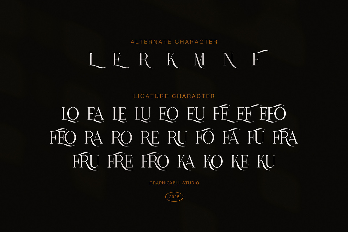 Mefons Elegant Serif Font, a Serif Font by Graphicxell (Photo 8 of 8)