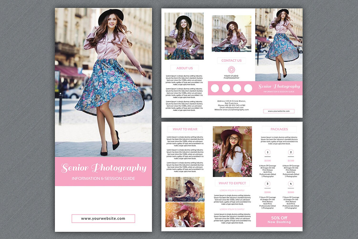 Photography Trifold Brochure, a Brochure Template by Template Shop (Photo 1 of 4)