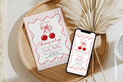 Cherry Baby Shower Invitation Bundle, an Invitation Template by VeliusCreativeStudio (Thumbnail 7 of 7)