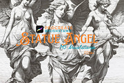 145 Angel Statues brushstamp, a Brush Add-On by TaKong Magics (Thumbnail 4 of 7)