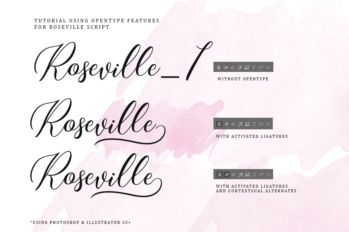 Roseville Script preview 4