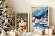 Christmas Wall Gallery Prints, a Graphic by SunnyAfternoons (Thumbnail 4 of 9)