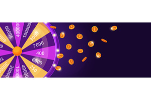Fortune wheel background. Lucky, an Illustration by LadadikArt