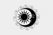 sun and moon surrounded by flowing, an Illustration by Amazin_art (Thumbnail 19 of 25)