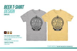 Beer T-Shirt Design Template