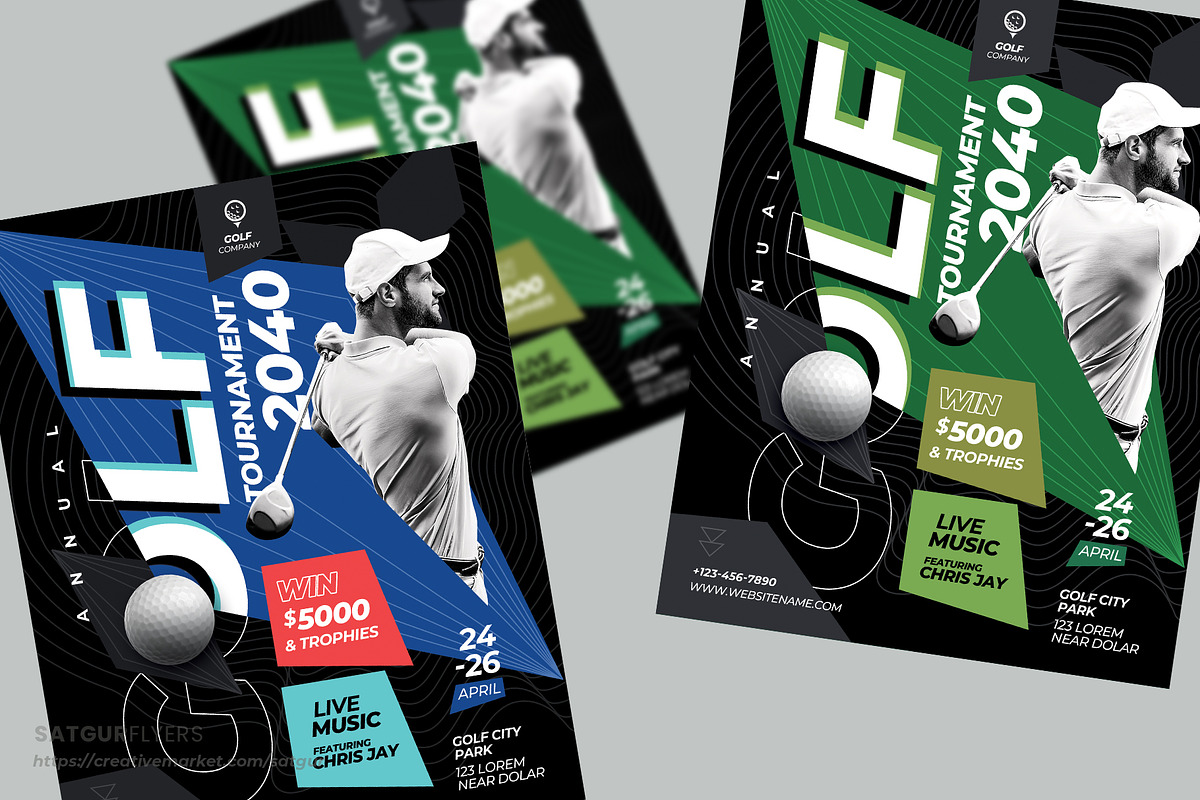 Golf Tournament Flyer Template preview 5