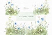 Meadow. Floral Borders & Elements, a Decorative Illustration by OctopusArtis (Thumbnail 3 of 8)