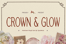 Crown & Glow - Rough Handdrawn Sans