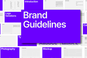 Brand Guidelines Template, a Presentation Template by Evloxx Studio