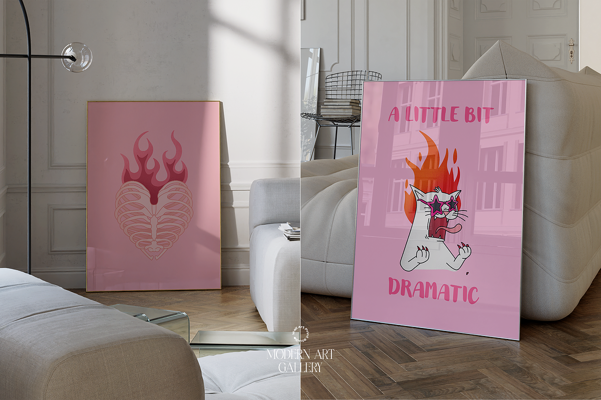 Modern Art Gallery 6, a Graphic by Wall Art Print Studio (Photo 10 of 18)