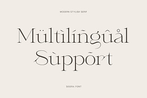 Sigera - Modern Stylish Serif