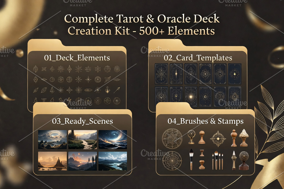 ETARA Tarot Deck Builder–Crystal Kit, an Object Graphic by ETARA by Mea Hau (Photo 3 of 44)